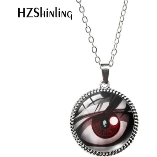 2021 Cartoon Death Note Pattern Glass Cabochon Antique Necklace Jewelry