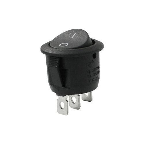 NEW!250V/6A 125V/10A AC 3 Pins 2-Position SPDT Panel Mount Boat Rocker Switch