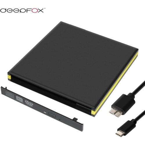 New External Slot in DVD RW Enclosure Type C DVD Case 12.7mm SATA Case For Laptop Optical Drive