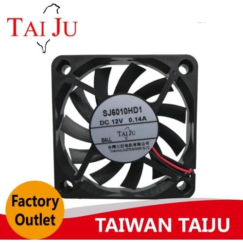 TAIWAN TAIJU SJ6010 DC Axial Fan 60×60×10mm
