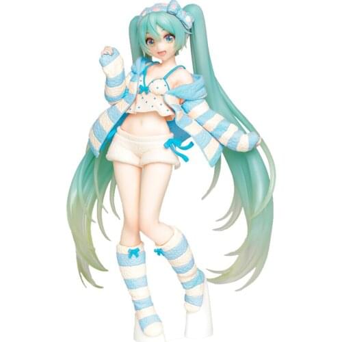 Hatsune Pajamas Heterochromatic Version Anime Figure Cartoon Model Hatsune Doll Collectible Model Toys Desktop Ornaments