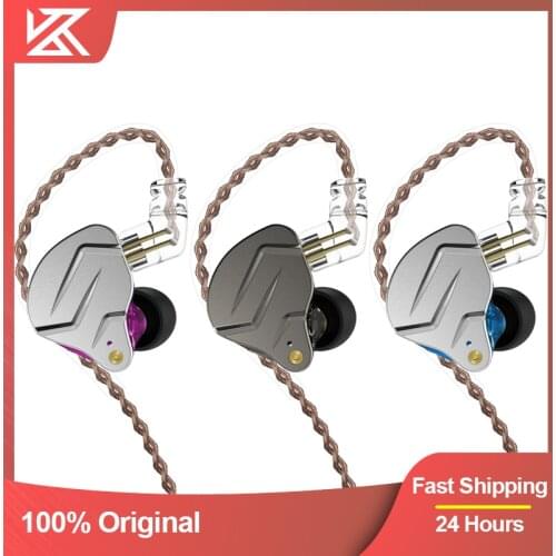 KZ ZSN Pro In Ear Earphones Hybrid technology 1BA 1DD HIFI Bass Metal EarbudsSport Noise Cancelling Headset Monitor
