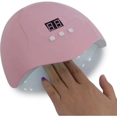 Pink UV LED Nail Lamp 54w Professional Nail Dryer Gel Polish Light for Fingernail Toenail MH88