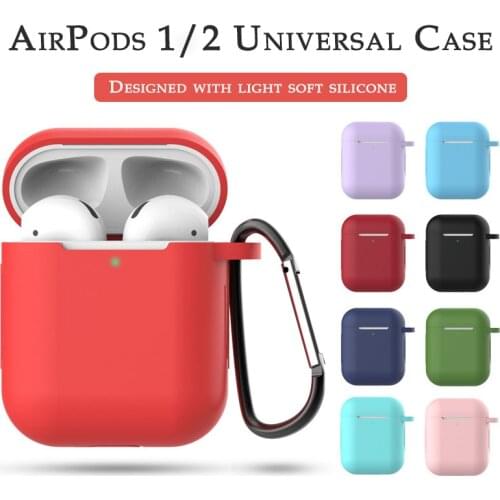 Silicone Case for Apple AirPods 2 Soft Shockproof Bluetooth Wireless Earphone Cases Air Pods 2 Protective Charging Box Cover