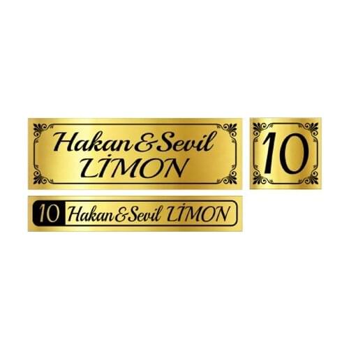 Modern Lim10 Metal Gold Door Badge OF 128A vase jarrón ваза vaso مزهرية