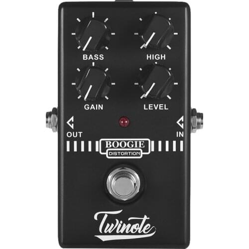 Twinote BOOGIE DISTORTION Guitar Pedal Analog Old School Distortion Guitar Effect Pedal Processsor Full Metal Shell True Bypass
