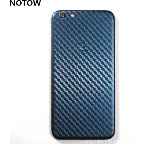 NOTOW fashion Discoloration carbon fiber sticker skins protective film wrap skin mobile back case for iphone 6 7 7plus 8plus X
