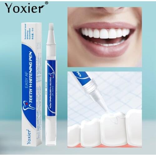Yoxier 1Pcs Teeth Whitening Pen Safe Tooth Gel Bleach Remove Stains Oral Hygiene Home Natural Mint Flavor Convenient Dental Care