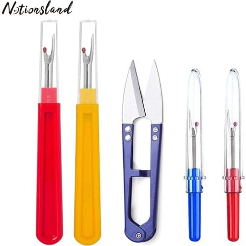 5PCS Seam Ripper and Thread Remover Kit for Sewing Stitch Ripper Tool and Thread Scissors DIY Quilting Sewing Tools