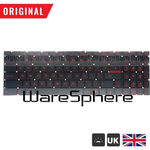 95% new and Original UK Red Backlit Keyboard For MSI GT72 GL62 GV62 GS60 GS70 6QE V143422AK 09JM0030 V143422KK1