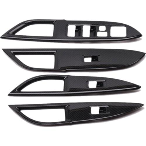 ABS Inner Door Armrest Window Lift Switch Button Cover Trim for Mitsubishi Outlander 2013-2019 Car Accessories