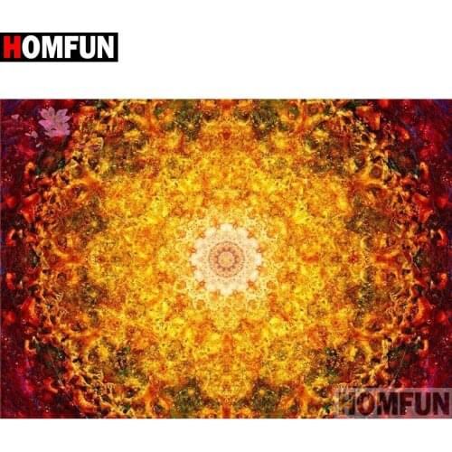 HOMFUN Full Square/Round Drill 5D DIY Diamond Painting "flower"Embroidery Cross Stitch 5D Home Decor A16192