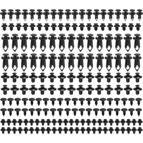 190pcs Auto Mixed Fastener Clip Vehicle Retainer Rivet Door Panel Fender Liner Bumper Fender Trim Plastic Rivet Door Panel