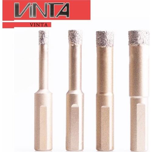 Free Shipping! CNC Drill Head for Tile or Glass Boring 6mm 8mm 10mm 12mm Glass Tile Cobble Stone Drill Boring tool