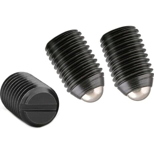 Grade 12.9 Black Spring Ball Point Plunger Slotted Set Screw Bolts For Mold Machinery Medical Equipment M4 M5 M6 M10 M12