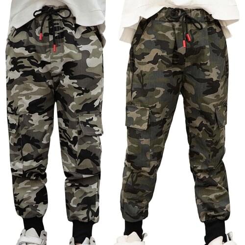 Child Boys Girls Camouflage Trousers Cargo Pants For Teenage Girls Sweatpants Kids Jogger Pants Cotton Casual Dance Sport Pants