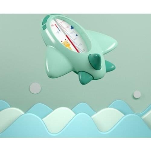 Baby Bath Thermometer with Cold & Hot Indicator 0-50℃ Cute Plane Thermometer Kids' Bathroom Water Thermal Sensor