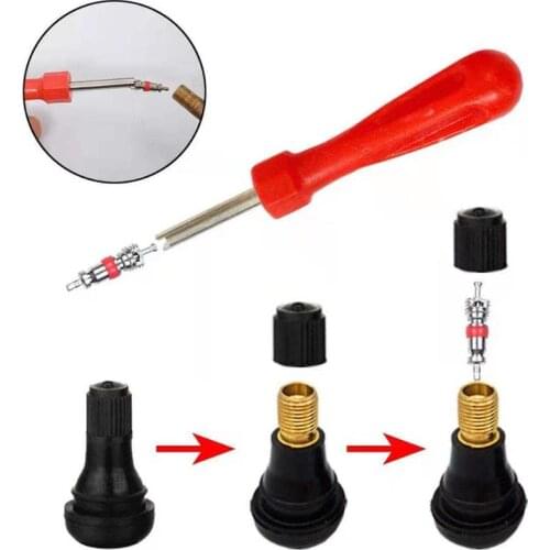 Valve Core Remover Removal Tool Screwdriver Car Bike Bicycle Motorcycle Professional Tire Repair Shops Essential Tools