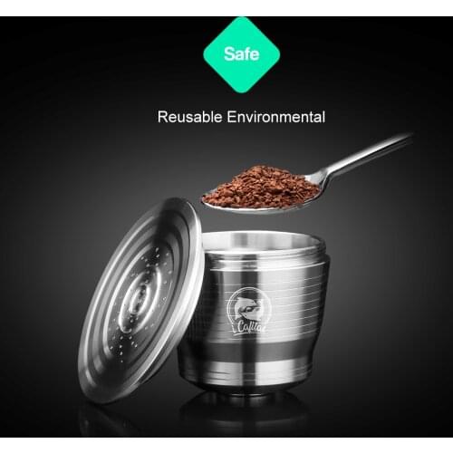 Coffee Capsule kapsułk For Nespresso Refillable Pod Stainless Steel Coffee Filters nesspreso capsule reutilisable capsulas
