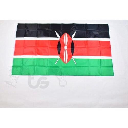 Kenya Kenyan 90*150cm flag Banner 3x5 Foot Hanging National flag for meet,Parade,party.Hanging,decoration