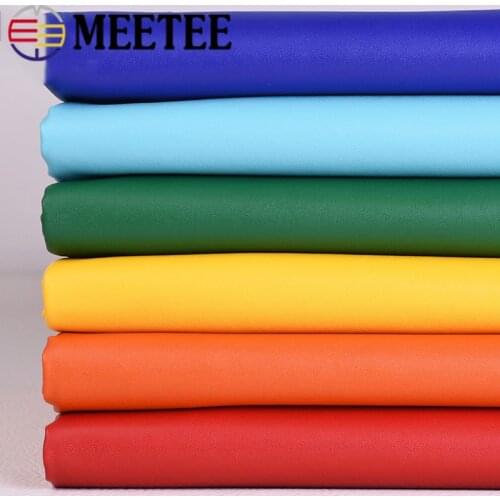 Meetee 50x137cm Fax PU Synthetic Leather Fabric Soft Stretch for Clothing Luggage Home Textile DIY Handmade Crafts Supply AP657