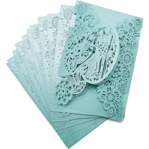 New Style Wedding Invitations Card Laser Cut Mariage Anniversaire Party Favor Decoration Invite Thank You Cards Gifts For Guests