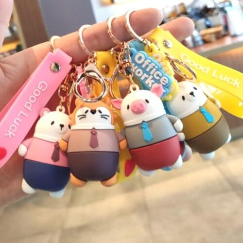 Oeinin Cartoon KeyChain New Rubber Key Chain For Backpack Key Lovely Key Ring Pendant Commemorate Creative Handwork Llavero