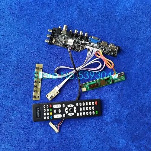 Fit LP150X08 (A5)/(A5)(N1)/(A5)(N2) digital 3663 DVB-C 1CCFL 30-Pin LVDS 1024*768 AV USB display controller drive card kit
