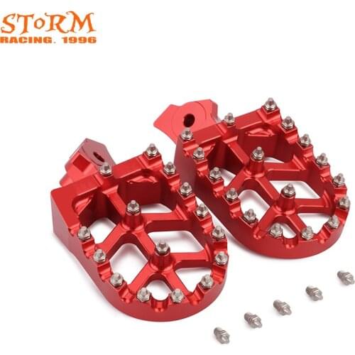 Motorcycle CNC Foot Pegs Footpeg Pedals Rests For Honda XR50R XR70 XR80 XR100 2000 2001 2002 2003 2004 2005