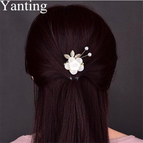 Yanting Romantic Bridal Hair Pins Hair Jewelry Hairpin Beach Holiday Jewelry For Women Female Girls Head Ornaments Gift 0140
