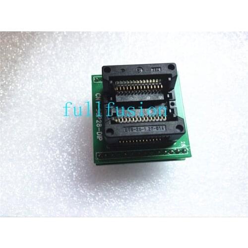 SOP28-DIP Programming Adapter OTS-28-1.27-01A SOP28P 1.27mm Pitch Enplas IC Test Socket IC body size 8.6mm Burn in Socket