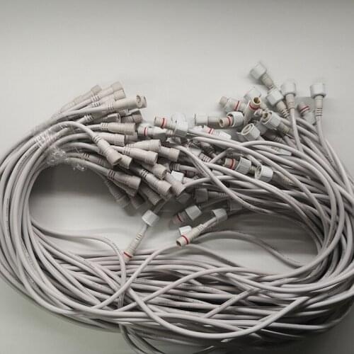 DC Power Cord Male Female 2pin 1M Extension Cable IP68 Waterproof Extend Wire For Digital Tube Outdoor Lamp LED pixel Strip