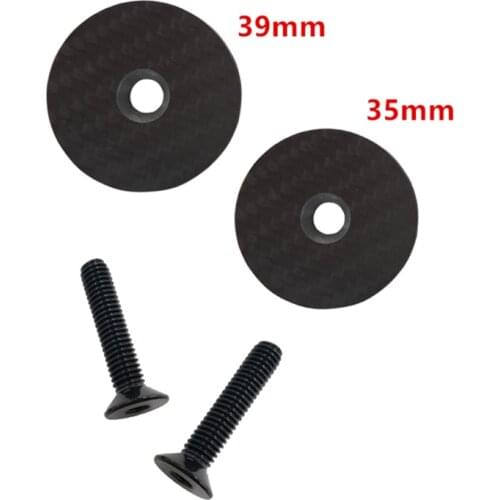 Carbon headset top cap Bicycle Stem carbon Cap with Ti Screw For 31.8mm Steerer Fork Tube Cap headset cap