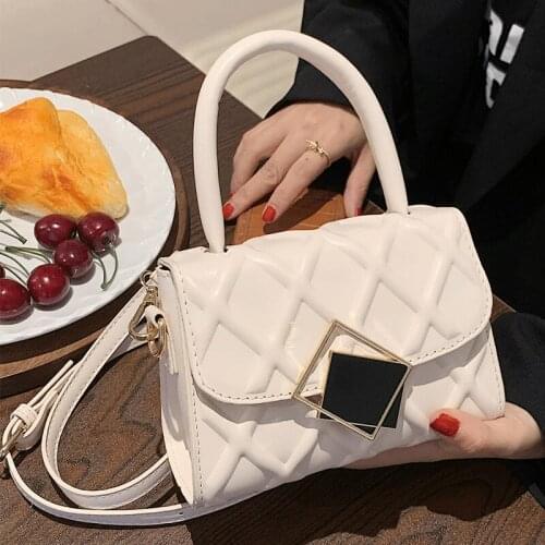 Messenger Bags for Women 2021 Fashion Luxury Handbags Female Diamond Lattice Shoulder Bag Designer Flap Crossbody Bags Lady Sac