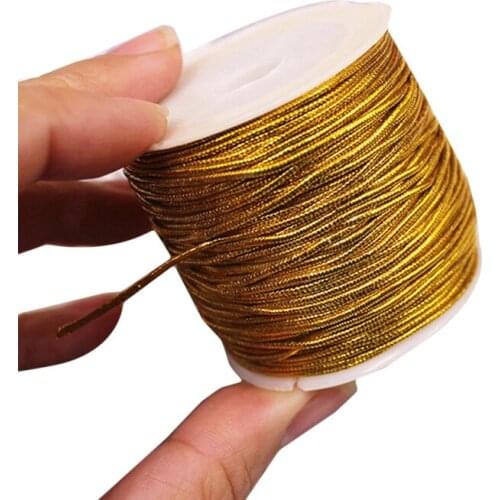 Gold Wire Rubber Band Rope Packaging Rope Personality Handmade Gift Packaging Decorative Rope Wedding Party Supplies