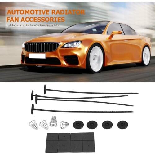 1 Set Car Electric Cooling Radiator Durable Plastic Metal with Long Service Life Fan Mounting Tie Rod Kit Bracket Universal