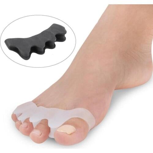 1 pair Toe Straighteners Bunions Relief Hammer Toe Valgus Gel Toe Separators Correctors for Dancers Yogis Athletes Treatment