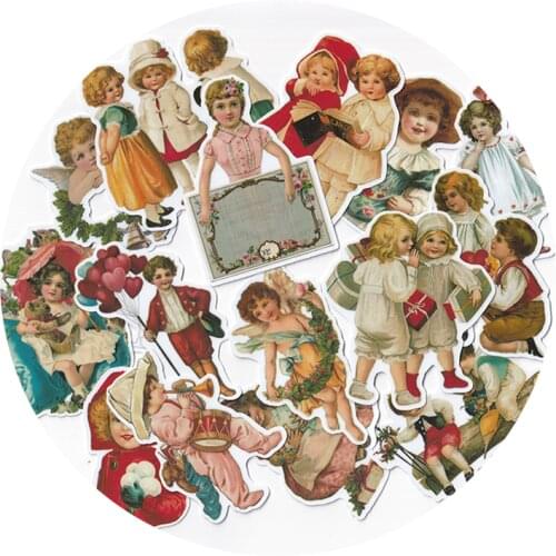 15PCS/18pcs Cute kid Stickers Crafts And Scrapbooking stickers book Student label Decorative sticker kids toys