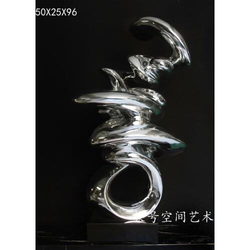 Abstract plated sculpture / Modern Sculpture / crafts Sculpture / Hotels sculpture / home accessories / Artwork