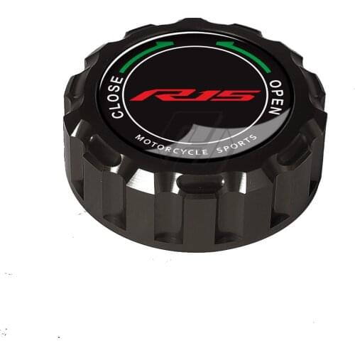 Aluminum Motorcycle Rear Brake Fluid Reservoir Cap Case for Yamaha R15 2011-2014