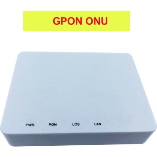 Free shiping 1pcs GPON ONU FTTO 1GE GPON 1port FTTH ONU ONT Single LAN Port OLT 1.25G Gpon ZTE Chipset Fiber to home FTTB