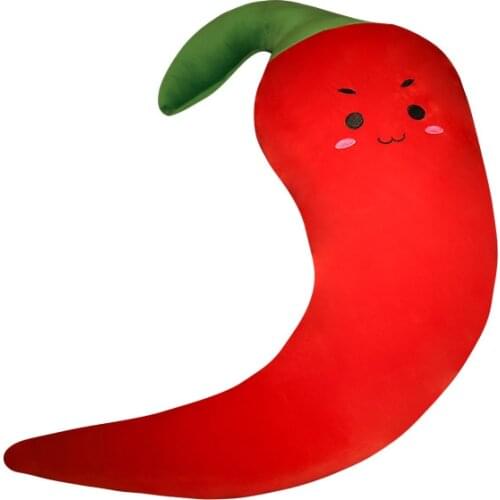 New 40-90cm Large Sleeping Pillow Net Red Pepper Pillow Plush Toy Simulation Vegetable Photo Props Pregnant Woman Leg Clamp Doll