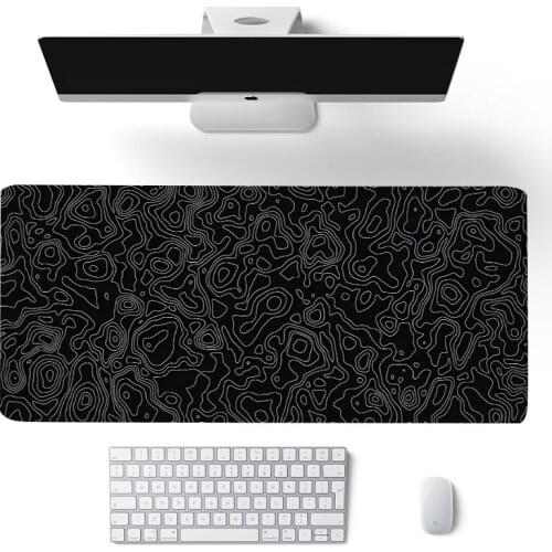 Big Art Mousepad White Black Desk Protector Pad on The Table Pads Computer Mat Xxl Mouse Pad Extended Pad Deskmat mouse pad gift