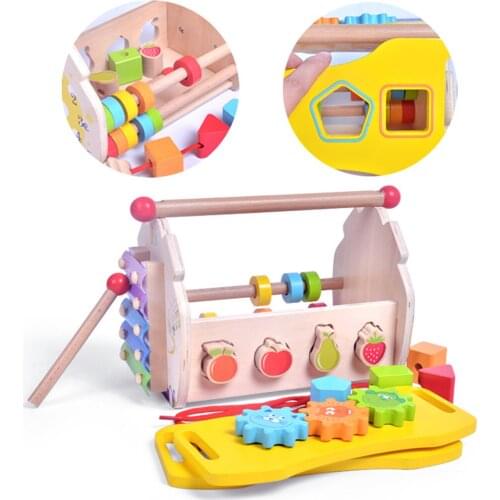 Kids Montessori Wooden Toy Early Fun Montessori Training Toy Develop Motor Skills Kids Children for Girls Birthday Gifts