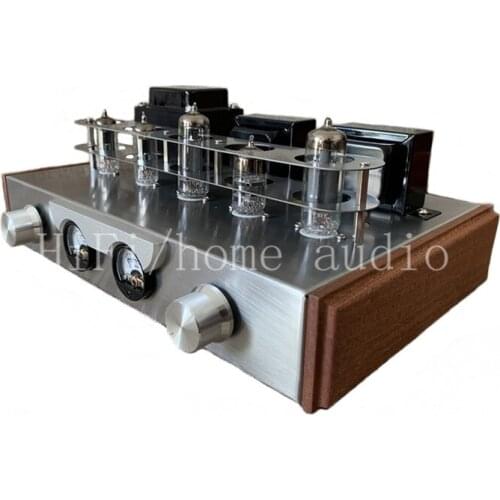 Dual UV meter 6N2 6P14 tube power amplifier DIY kit, delicate high frequency, round middle frequency, flexible low frequency