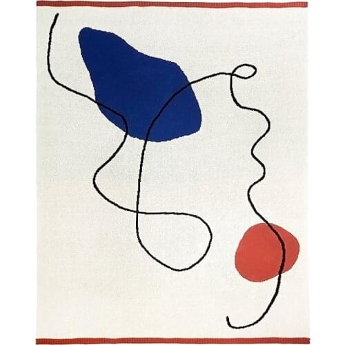 120*160cm Nordic Small Throw Blanket Cotton Knitted Blanket Adult Blanket Spring Summer Autumn Sofa Blanket Cobertor