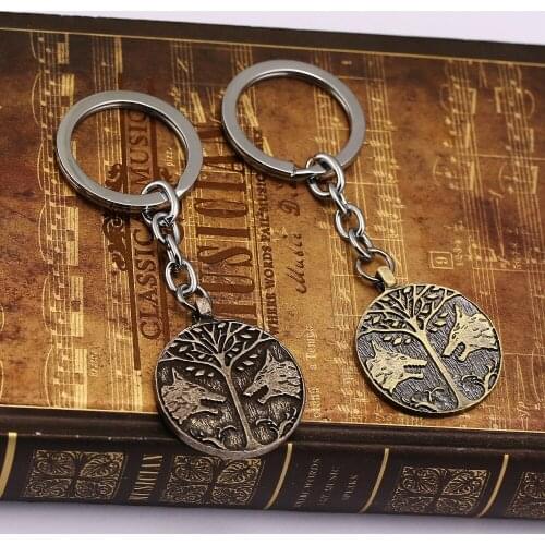HSIC 12pcs/lot Wholesale Keychain Inspired Iron Banner Key Ring Holder Chaveiro Car Key Chain HC12172