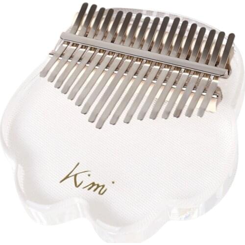 KIMI Kalimba 17 Key Thumb Piano Crystal Clear Mbira for Music Lover with Case Percussion Instruments