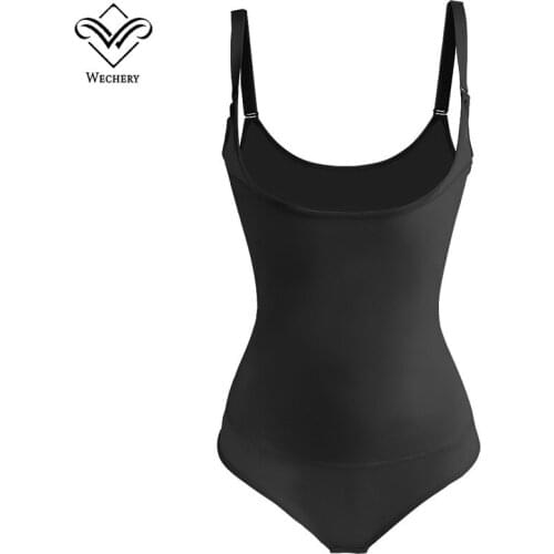 Wechery Body Shapers Bodysuits for Women Cinta Modeladora Waist Trainer Latex Shapewears Corset Sexy Slimming Underwear Waist