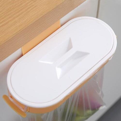 Garbage Storage Bracket Kitchen Cabinet Door Rubbish Bag Hanger Hanging Trash Garbage Bag Holder